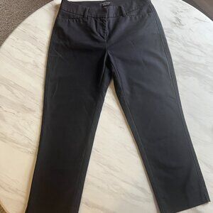White House Black Market Perfect Form Black Pants - Straight Crop - Size 2